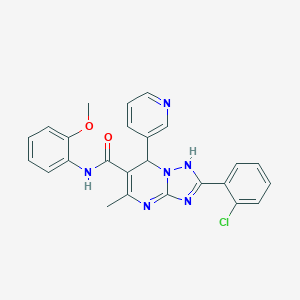 2-(2-chlorophenyl)-N-(2-methoxyphenyl)-5-methyl-7-pyridin-3-yl-1,7-dihydro-[1,2,4]triazolo[1,5-a]pyrimidine-6-carboxamide