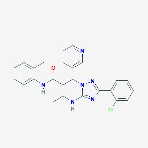 2-(2-chlorophenyl)-5-methyl-N-(2-methylphenyl)-7-pyridin-3-yl-1,7-dihydro-[1,2,4]triazolo[1,5-a]pyrimidine-6-carboxamide