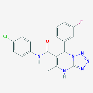 N-(4-chlorophenyl)-7-(3-fluorophenyl)-5-methyl-4,7-dihydrotetraazolo[1,5-a]pyrimidine-6-carboxamide