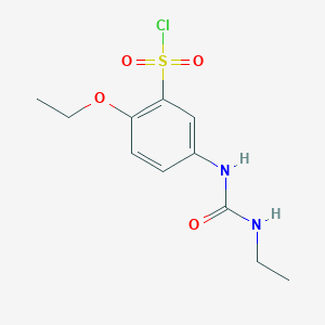 2-ethoxy-5-(ethylcarbamoylamino)benzenesulfonyl Chloride