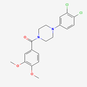 (4-(3,4-Dichlorophenyl)piperazin-1-yl)(3,4-dimethoxyphenyl)methanone