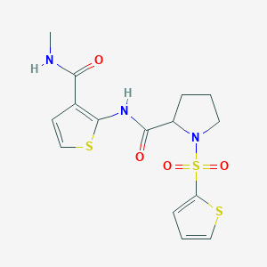 N-[3-(methylcarbamoyl)-2-thienyl]-1-(2-thienylsulfonyl)pyrrolidine-2-carboxamide