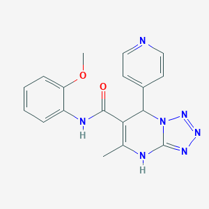 molecular formula C18H17N7O2 B284399 N-(2-methoxyphenyl)-5-methyl-7-pyridin-4-yl-4,7-dihydrotetrazolo[1,5-a]pyrimidine-6-carboxamide 