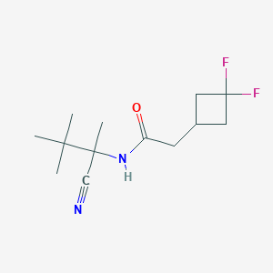N-(2-Cyano-3,3-dimethylbutan-2-yl)-2-(3,3-difluorocyclobutyl)acetamide
