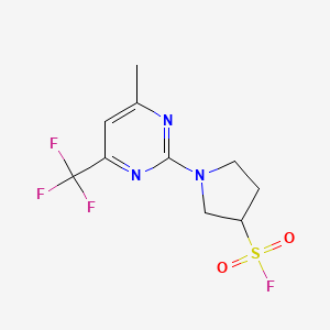 1-[4-Methyl-6-(trifluoromethyl)pyrimidin-2-yl]pyrrolidine-3-sulfonyl fluoride
