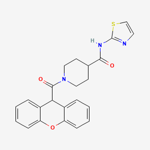 N-(thiazol-2-yl)-1-(9H-xanthene-9-carbonyl)piperidine-4-carboxamide