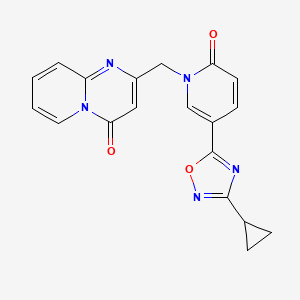 2-{[5-(3-cyclopropyl-1,2,4-oxadiazol-5-yl)-2-oxopyridin-1(2H)-yl]methyl}-4H-pyrido[1,2-a]pyrimidin-4-one