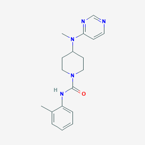 N-(2-Methylphenyl)-4-[methyl(pyrimidin-4-yl)amino]piperidine-1-carboxamide