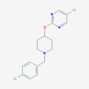 5-Chloro-2-[1-[(4-chlorophenyl)methyl]piperidin-4-yl]oxypyrimidine
