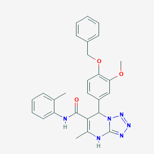 7-[4-(benzyloxy)-3-methoxyphenyl]-5-methyl-N-(2-methylphenyl)-4,7-dihydrotetraazolo[1,5-a]pyrimidine-6-carboxamide