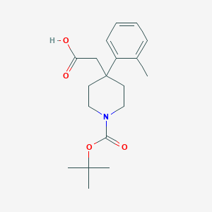 2-[1-(tert-Butoxycarbonyl)-4-o-tolylpiperidin-4-yl]acetic acid
