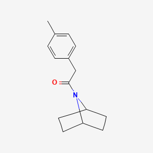 molecular formula C15H19NO B2844063 1-((1s,4s)-7-氮杂双环[2.2.1]庚烷-7-基)-2-(对甲苯基)乙酮 CAS No. 2319801-11-9
