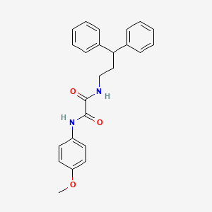 molecular formula C24H24N2O3 B2844074 N1-(3,3-diphenylpropyl)-N2-(4-methoxyphenyl)oxalamide CAS No. 941998-38-5