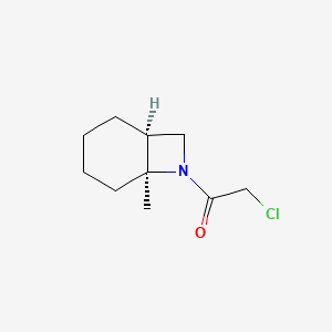 molecular formula C10H16ClNO B2844079 2-Chloro-1-[(1S,6S)-6-methyl-7-azabicyclo[4.2.0]octan-7-yl]ethanone CAS No. 2166240-96-4