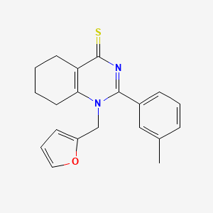 1-(furan-2-ylmethyl)-2-(m-tolyl)-5,6,7,8-tetrahydroquinazoline-4(1H)-thione