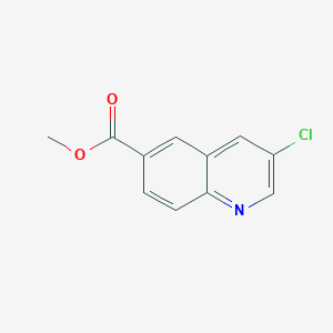 molecular formula C11H8ClNO2 B2844085 甲基 3-氯喹啉-6-甲酸酯 CAS No. 1357958-20-3