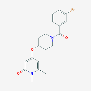 molecular formula C19H21BrN2O3 B2844087 4-((1-(3-bromobenzoyl)piperidin-4-yl)oxy)-1,6-dimethylpyridin-2(1H)-one CAS No. 1904070-48-9