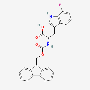 (S)-2-((((9H-Fluoren-9-YL)methoxy)carbonyl)amino)-3-(7-fluoro-1H-indol-3-YL)propanoic acid