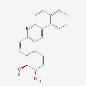 molecular formula C21H15NO2 B028441 Dibenz(a,j)acridine-3,4-diol, 3,4-dihydro-, trans- CAS No. 105467-65-0