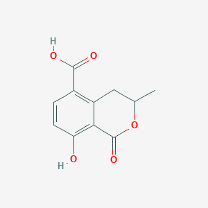molecular formula C11H10O5 B2844113 8-Hydroxy-3-methyl-1-oxo-3,4-dihydroisochromene-5-carboxylic acid CAS No. 69135-42-8