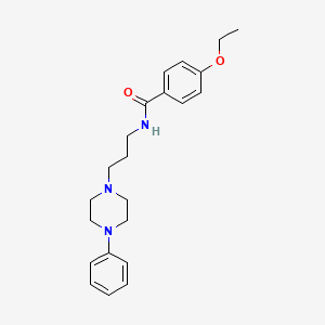 molecular formula C22H29N3O2 B2844135 4-乙氧基-N-(3-(4-苯基哌嗪-1-基)丙基)苯甲酰胺 CAS No. 1049374-78-8
