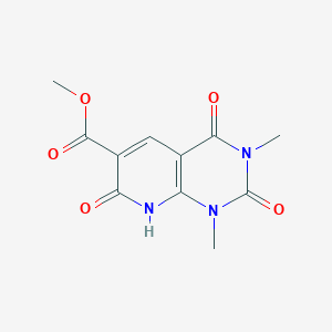molecular formula C11H11N3O5 B2844139 Methyl 1,3-dimethyl-2,4,7-trioxo-1,2,3,4,7,8-hexahydropyrido[2,3-d]pyrimidine-6-carboxylate CAS No. 501005-88-5
