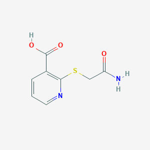 2-[(Carbamoylmethyl)sulfanyl]pyridine-3-carboxylic acid