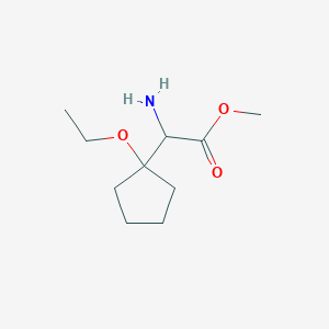 molecular formula C10H19NO3 B2844179 Methyl 2-amino-2-(1-ethoxycyclopentyl)acetate CAS No. 2168088-88-6