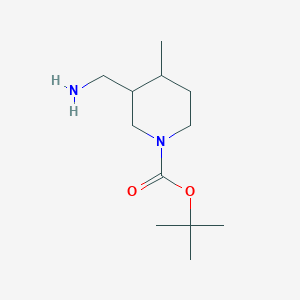 molecular formula C12H24N2O2 B2844186 tert-Butyl 3-(aminomethyl)-4-methylpiperidine-1-carboxylate CAS No. 1520880-67-4