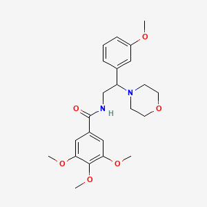 3,4,5-trimethoxy-N-(2-(3-methoxyphenyl)-2-morpholinoethyl)benzamide