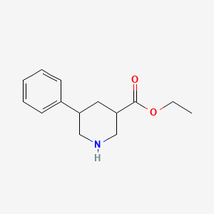 molecular formula C14H19NO2 B2844198 Ethyl 5-phenylpiperidine-3-carboxylate CAS No. 1193238-00-4