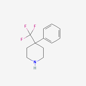 molecular formula C12H14F3N B2844206 4-三氟甲基-4-苯基哌啶 CAS No. 1254981-45-7