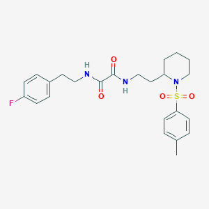 N1-(4-fluorophenethyl)-N2-(2-(1-tosylpiperidin-2-yl)ethyl)oxalamide