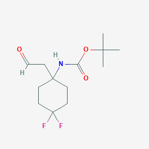 tert-Butyl (4,4-difluoro-1-(2-oxoethyl)cyclohexyl)carbamate