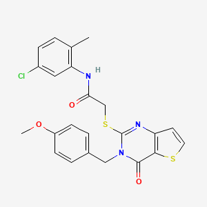 N-(5-chloro-2-methylphenyl)-2-{[3-(4-methoxybenzyl)-4-oxo-3,4-dihydrothieno[3,2-d]pyrimidin-2-yl]sulfanyl}acetamide