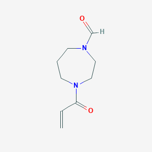 molecular formula C9H14N2O2 B2844252 4-Prop-2-enoyl-1,4-diazepane-1-carbaldehyde CAS No. 2224237-63-0