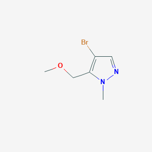 molecular formula C6H9BrN2O B2844274 4-Bromo-5-(methoxymethyl)-1-methyl-1H-pyrazole CAS No. 1578484-60-2