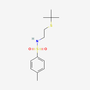 molecular formula C13H21NO2S2 B2844279 N-[2-(tert-butylsulfanyl)ethyl]-4-methylbenzenesulfonamide CAS No. 432520-47-3