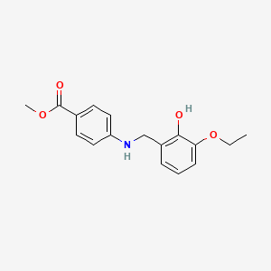 molecular formula C17H19NO4 B2844281 Methyl 4-[(3-ethoxy-2-hydroxybenzyl)amino]benzoate CAS No. 1232786-16-1