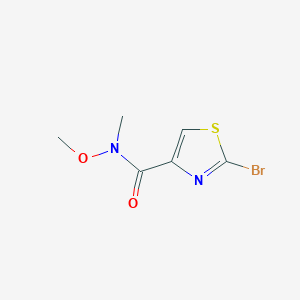 molecular formula C6H7BrN2O2S B2844310 2-溴-N-甲氧基-N-甲基噻唑-4-甲酰胺 CAS No. 888314-10-1