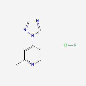 2-methyl-4-(1H-1,2,4-triazol-1-yl)pyridine hydrochloride