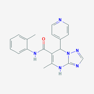 5-methyl-N-(2-methylphenyl)-7-(4-pyridinyl)-4,7-dihydro[1,2,4]triazolo[1,5-a]pyrimidine-6-carboxamide
