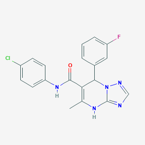 N-(4-chlorophenyl)-7-(3-fluorophenyl)-5-methyl-4,7-dihydro[1,2,4]triazolo[1,5-a]pyrimidine-6-carboxamide