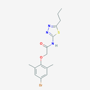 2-(4-bromo-2,6-dimethylphenoxy)-N-(5-propyl-1,3,4-thiadiazol-2-yl)acetamide