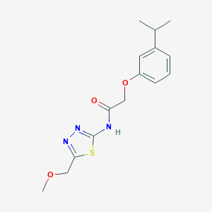 2-(3-isopropylphenoxy)-N-[5-(methoxymethyl)-1,3,4-thiadiazol-2-yl]acetamide