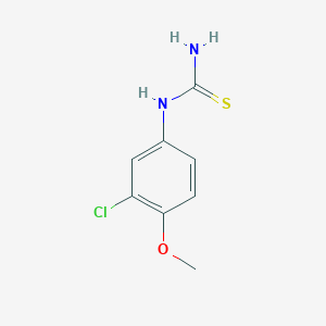 molecular formula C8H9ClN2OS B2844456 (3-氯-4-甲氧基苯基)硫脲 CAS No. 85965-73-7