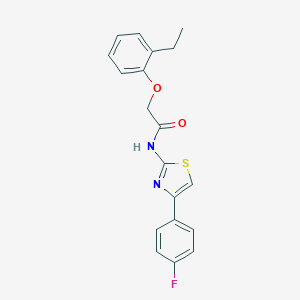 2-(2-ethylphenoxy)-N-[4-(4-fluorophenyl)-1,3-thiazol-2-yl]acetamide