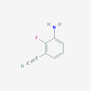 molecular formula C8H6FN B2844486 3-Ethynyl-2-fluoroaniline CAS No. 870606-34-1