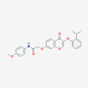 2-{[3-(2-isopropylphenoxy)-4-oxo-4H-chromen-7-yl]oxy}-N-(4-methoxyphenyl)acetamide