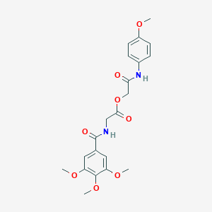 2-(4-Methoxyanilino)-2-oxoethyl [(3,4,5-trimethoxybenzoyl)amino]acetate
